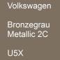 Preview: Volkswagen, Bronzegrau Metallic 2C, U5X.